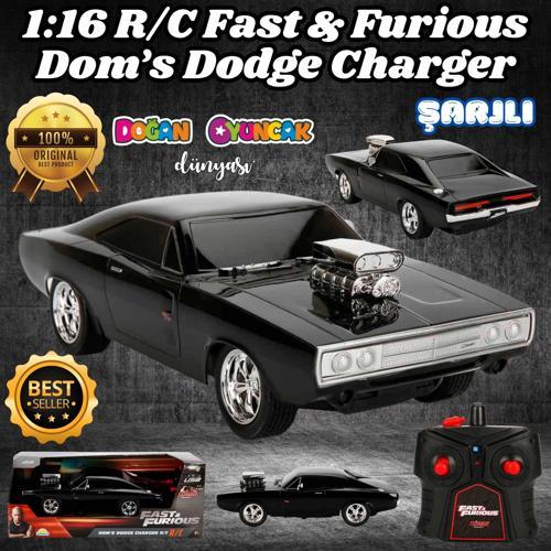 Fast & Furious Dom’s Dodge Charger R/T 1:16 USB Şarjlı Uzaktan Kumandalı Araba - Kumandalı Araç - R/