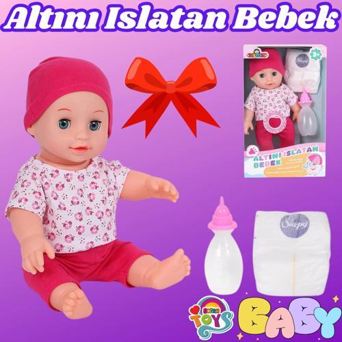 Naime Altını Islatan Et Bebek - Oyuncak Altını Islatan Bebek - Su İçen Bebek - Altına İşeyen Bebek -