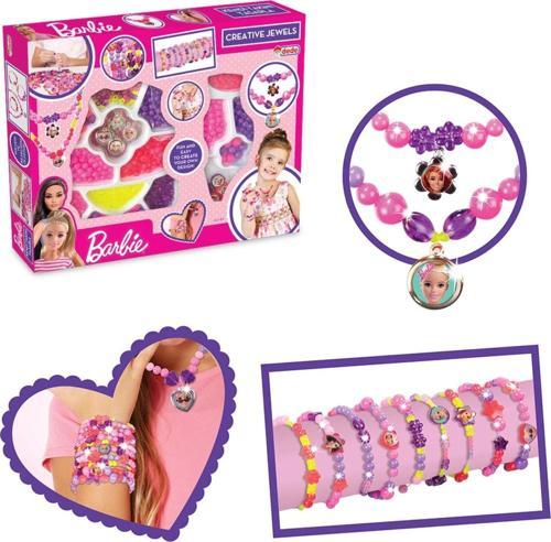 Barbie İkili Takı Seti - Dede Takı Seti - Boncuk Kolye Seti - Barbie Oyuncakları