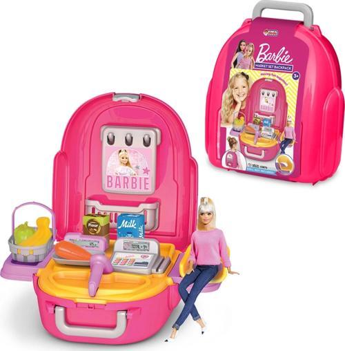 Barbie Market Seti Sırt Çantası - Kasiyer Oyuncakları - Market Setleri - Evcilik Oyuncakları