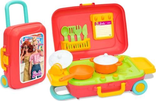 Barbie Mutfak Set Bavulum - Mutfak Setleri - Ev Oyuncak Setleri - Bulaşık Seti