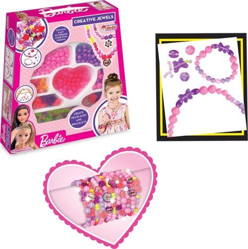 Barbie Takı Seti Büyük El Çantası - Dede Takı Seti - Boncuk Kolye Seti - Barbie Oyuncakları