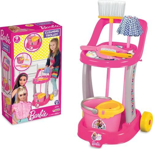 Barbie Temizlik Arabası - Ev Eşyaları Seti - Ev Oyuncakları Seti - Vileda Seti