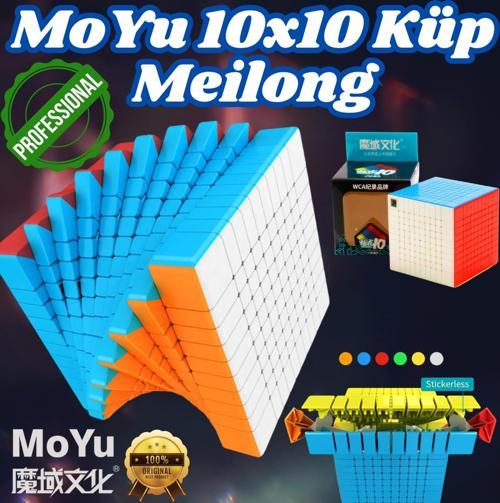 Orijinal MoYu Meilong 10x10 Küp - Moyu Speed Cube - Moyu 10x10 Zeka Küpü - Zeka Küpü - Rubik Küp