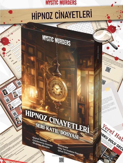 Hipnoz Cinayeti Dedektif Oyunu - Dava Çözme Oyunu - Suç Çözme Oyunu - Cinayet Oyunu Cinayet Çözme