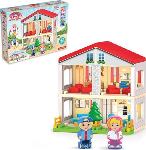 İki Katlı Ev Bloklar - Lego Oyuncağı - Lego Setleri - Bloklar - Lego Seti - Ev Seti
