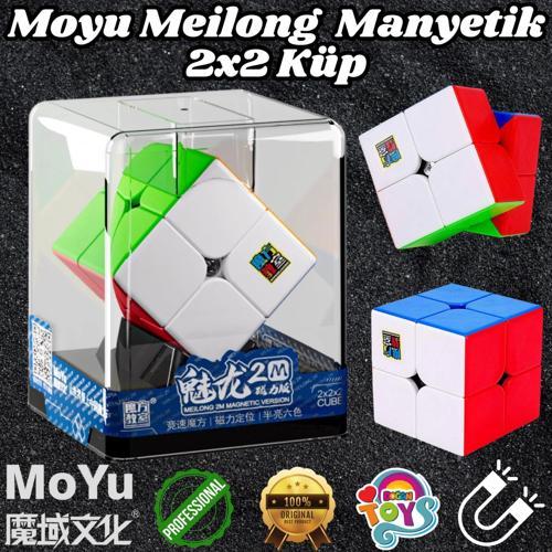 Orijinal MoYu Meilong 2x2 Manyetik Küp Kutulu - Moyu Speed Cube - Moyu 2x2 Zeka Küpü - Zeka Küpü - M