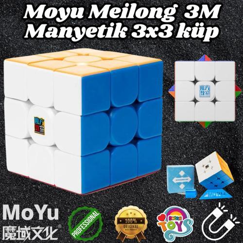 Orijinal MoYu Meilong 3x3 Manyetik Küp 3M - Moyu Speed Cube - Moyu 3x3 Zeka Küpü - Zeka Küpü - Magne