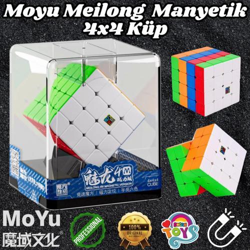 Orijinal MoYu Meilong 4x4 Manyetik Küp Kutulu - Moyu Speed Cube - Moyu 4x4 Zeka Küpü - Zeka Küpü - M