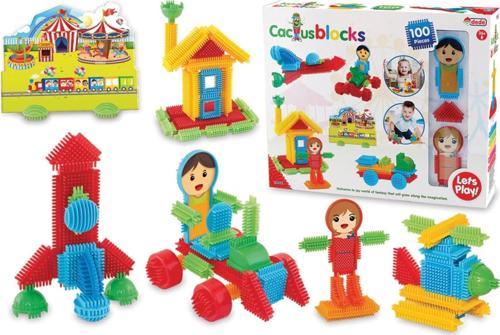 Kaktüs Bloklar (100Parça) - Kaktüs Oyuncak - Lego Seti - Kaktüs Lego - Taraklı Lego