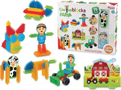 Çiftlik Kaktüs Bloklar (75 Parça) - Kaktüs Oyuncak - Lego Seti - Kaktüs Lego - Taraklı Lego