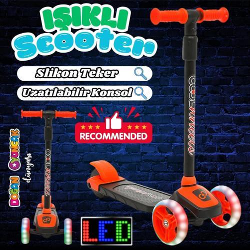 Cool Wheels Turuncu Twist Işıklı 3 Tekerlekli Scooter - Işıklı Scooter - CoolWheels Scooter - Çocuk 