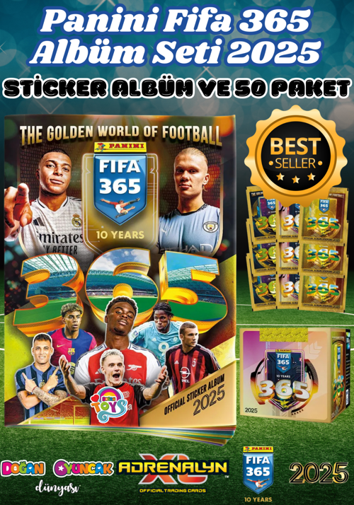 Panini FIFA 365 2025 Albüm Başlangıç Paketi ve Stickers - Futbolcu Çıkartmaları - Trading Futbolcu O