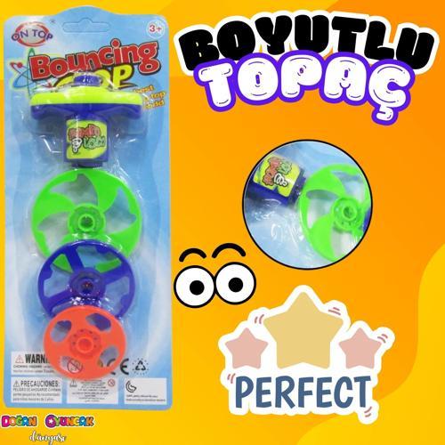 Üç Kademeli Yaylanabilen Topaç - Çocukluk Harikası Topaç - Oyuncak Topaç - Üst Üste Koyulabilen Topa