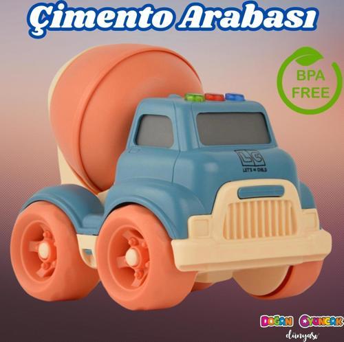 Lüx Turkuaz Sesli Ve Işıklı Minik Mikser - Plastik Mikser - Kırılmaz Oyuncak - Kırılmaz Çimento Miks