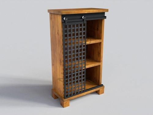 Doğal Ağaç Ofis Dolabı ( 100 cm - h150 cm - 41 cm )