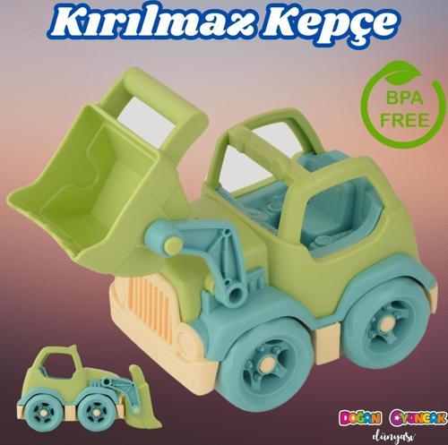 Lüx Yeşil Minik Kepçe - Plastik Kepçe - Kırılmaz Oyuncak - Kırılmaz Kepçe Dozer - Kepçe Dozer Setler