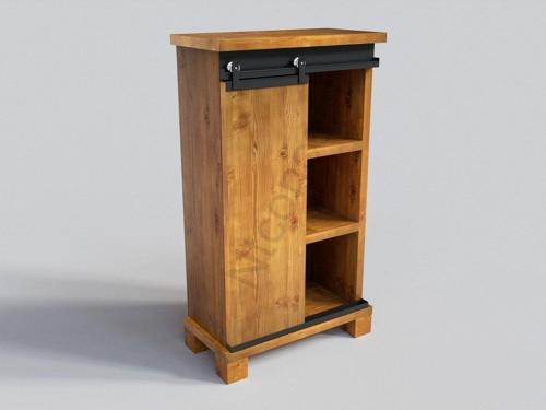 Doğal Ağaç Ofis Dolabı ( 120 cm - h150 cm - 41 cm )