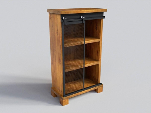 Doğal Ağaç Ofis Dolabı ( 120 cm - h150 cm - 41 cm )