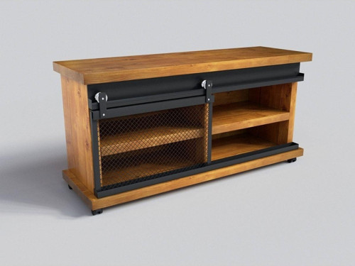 Doğal Ağaç Ofis Düzenleyici Dolap ( 130 cm - h60 cm - 41 cm )