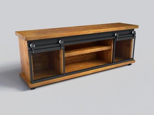Doğal Ağaç Ofis Düzenleyici Dolap ( 140 cm - h60 cm - 41 cm )