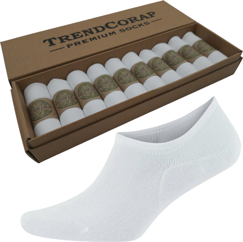 Premium Bambu Erkek Sneaker Görünmez Bilek Altı Spor Patik Çorap 10 lu Özel Kutu