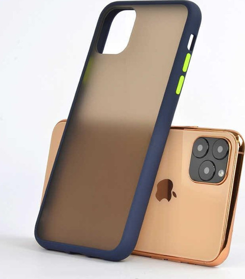 Apple iPhone 11 Pro Max Kılıf Fri Mat Yüzey Renkli Kenar Kılıf