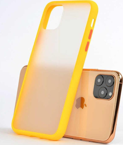 Apple iPhone 11 Pro Max Kılıf Fri Mat Yüzey Renkli Kenar Kılıf