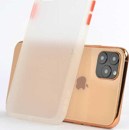 Apple iPhone 11 Pro Max Kılıf Fri Mat Yüzey Renkli Kenar Kılıf