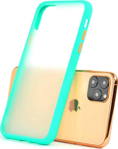 Apple iPhone 11 Pro Max Kılıf Fri Mat Yüzey Renkli Kenar Kılıf