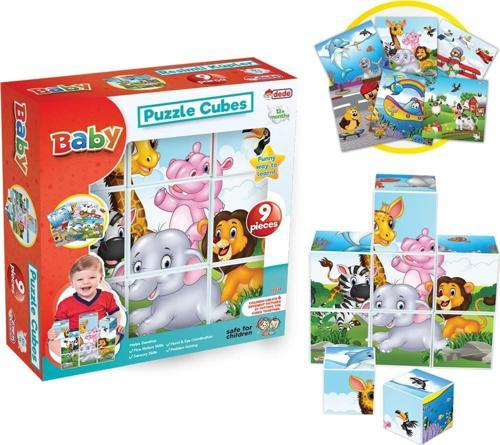 Resimli Küpler Oyunu - Görsel Lego - Bebek Oyuncağı - Resim Tamamla