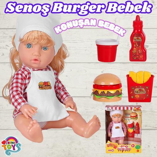 Senoş Burger Yiyor - Türkçe Konuşan Senoş Et Bebek - Konuşan Bebek - Senoş Bebek - Burger Et Bebek -