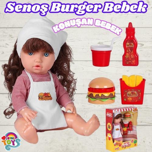 Senoş Burger Yiyor - Türkçe Konuşan Senoş Et Bebek - Konuşan Bebek - Senoş Bebek - Burger Et Bebek -