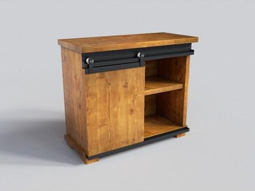 Doğal Ahşap Ofis Konsolu ( 100 cm - h90 cm - 41 cm )