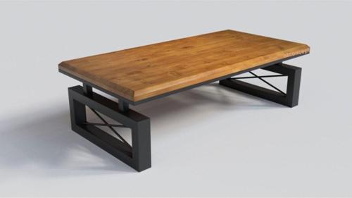 Ağaç Ofis Sehpası ( 75 cm - 100 cm - h44 cm )