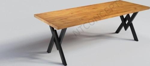 Doğal Ahşap Yemek Masası - ( Uzunluk 150 cm - Derinlik 85 cm - Yükseklik 76 cm )