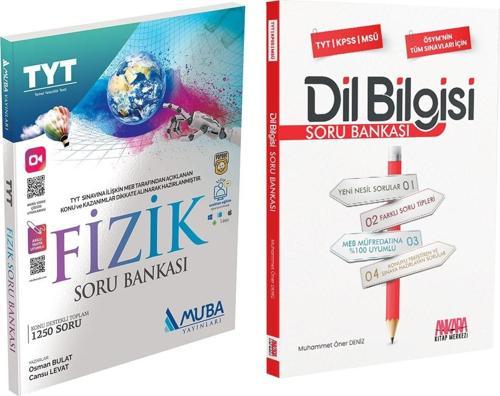 Muba Yayınları TYT Fizik ve AKM Dil Bilgisi Soru Bankası Seti 2 Kitap