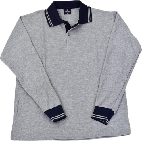 Kolej Polo Yaka Sweat Gri Lacivert ENDS-S