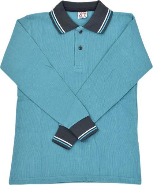 Kolej Polo Yaka Sweat Yeşil Füme BGL-ST03879