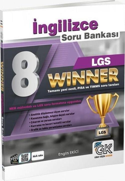 Gür Yayınları 8. Sınıf LGS İngilizce Winner Soru Bankası