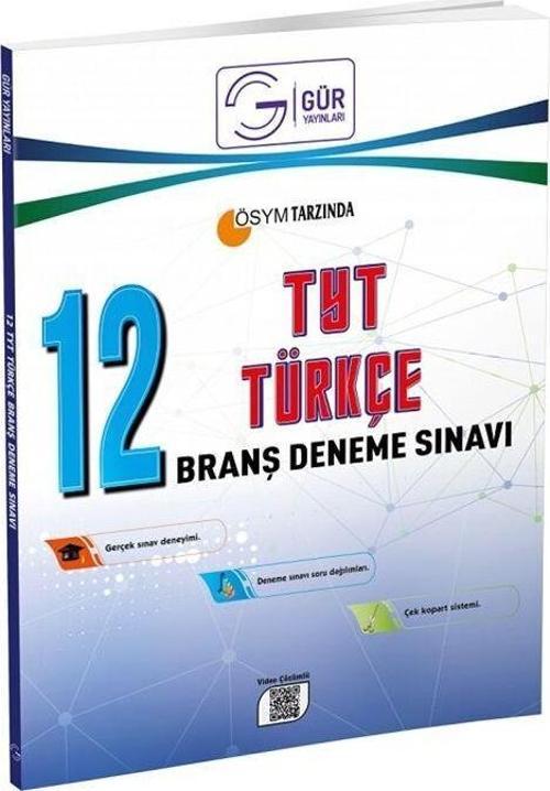Gür Yayınları TYT Türkçe 12 Deneme