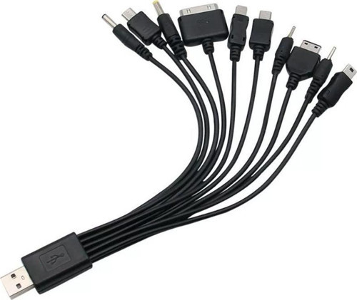 PM-4309 ÇOK FONKSİYONLU 10LU USB ŞARJ ALETİ KABLO