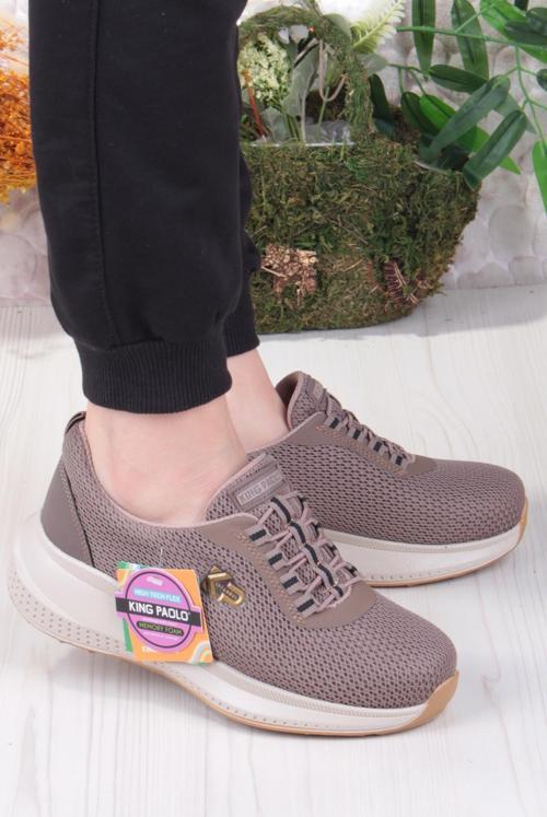 King Anna Rahat Hafif Memory Foam Taban Sneaker Kadın Ayakkabı