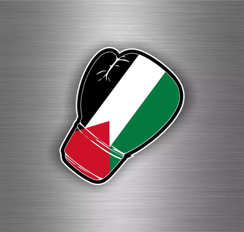Filistin Yumruk Bayrak Sticker 19CM
