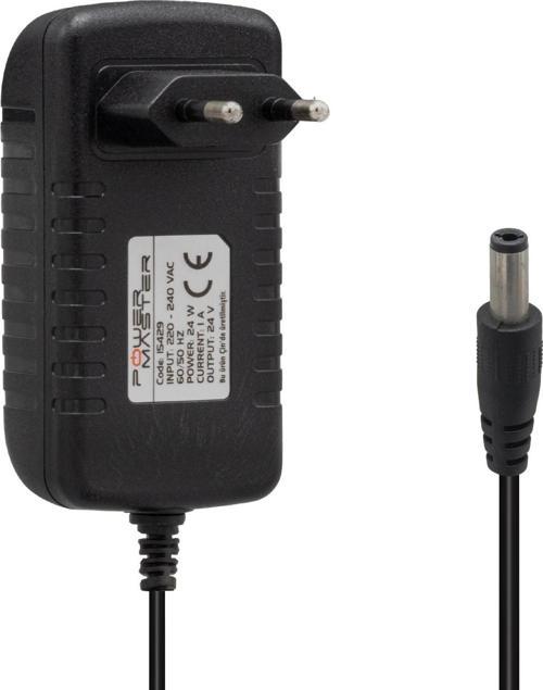 PM-15429 24 VOLT - 1 AMPER 5.5*2.5 MM UÇLU PRİZ TİPİ PLASTİK KASA ADAPTÖR