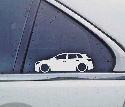 Q4 e-tronKelebek Cam Araba oto Sticker 19 cm 2 Adet