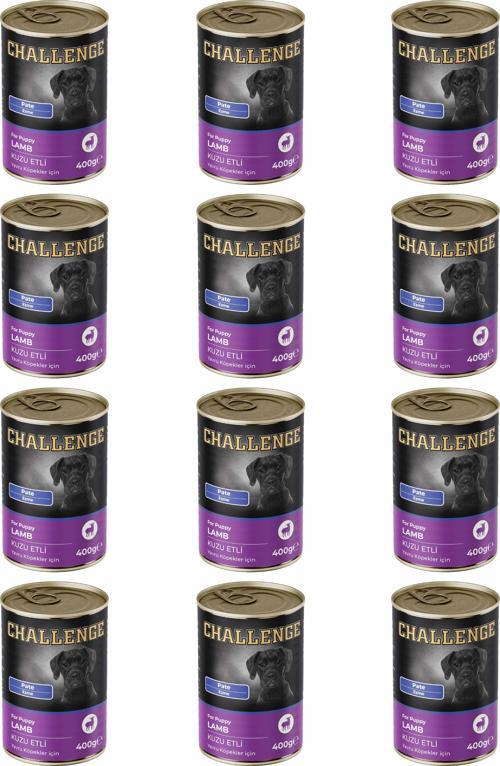 Pate Kuzu Etli Yavru Köpek Konservesi 400 gr x 12 Adet