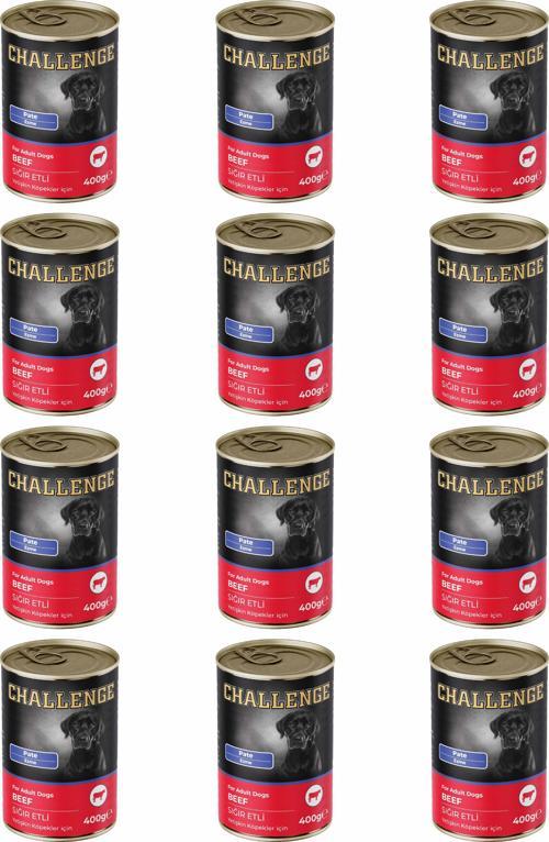 Pate Sığır Etli Yetişkin Köpek Konservesi 400 gr x 12 Adet