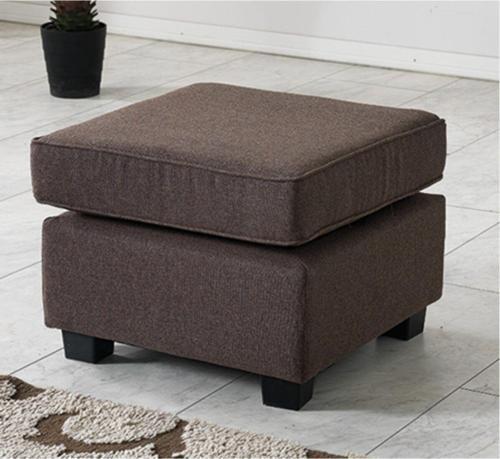 Plus Kılıflı Torba Yaylı Keten Kumaş Fonksiyonel Puf Kahve 63x63 cm