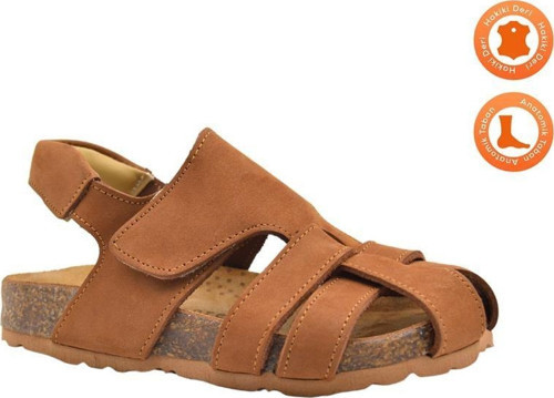 Arezzo Unisex Deri Çocuk Sandalet Taba